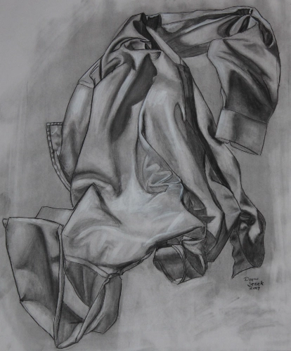 a figure drawing of a shirt