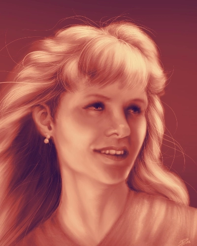 digital portrait of a mother